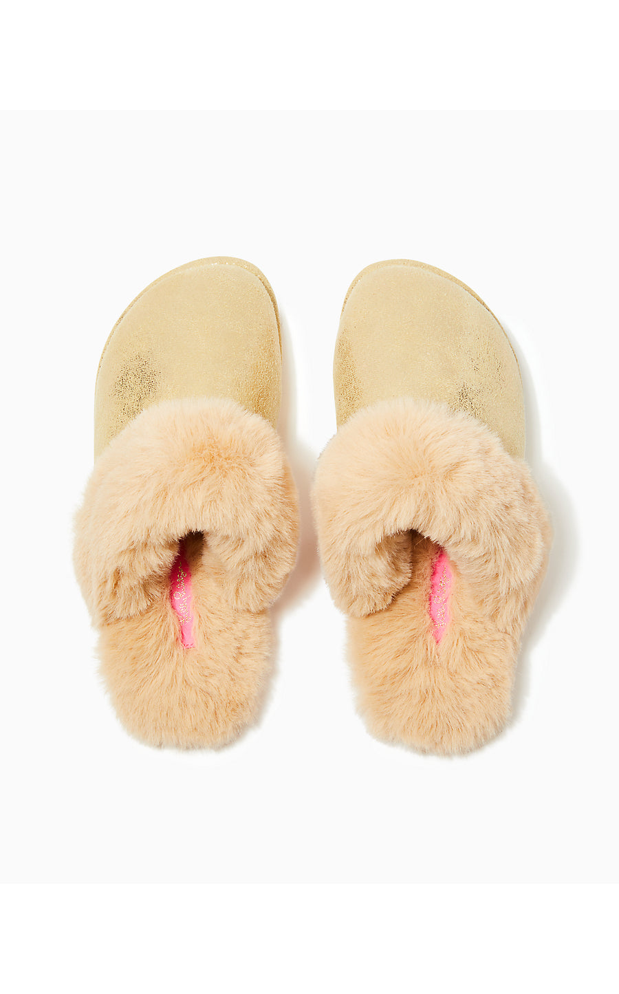 HARTE SLIPPER, GOLD METALLIC