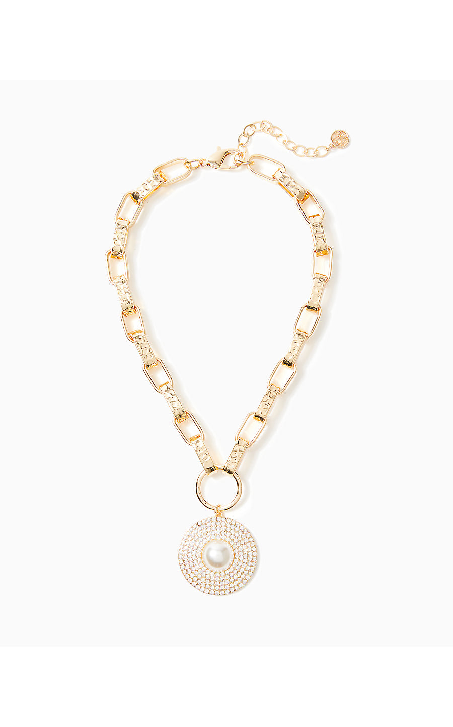 SEA SEARCHING NECKLACE, GOLD METALLIC