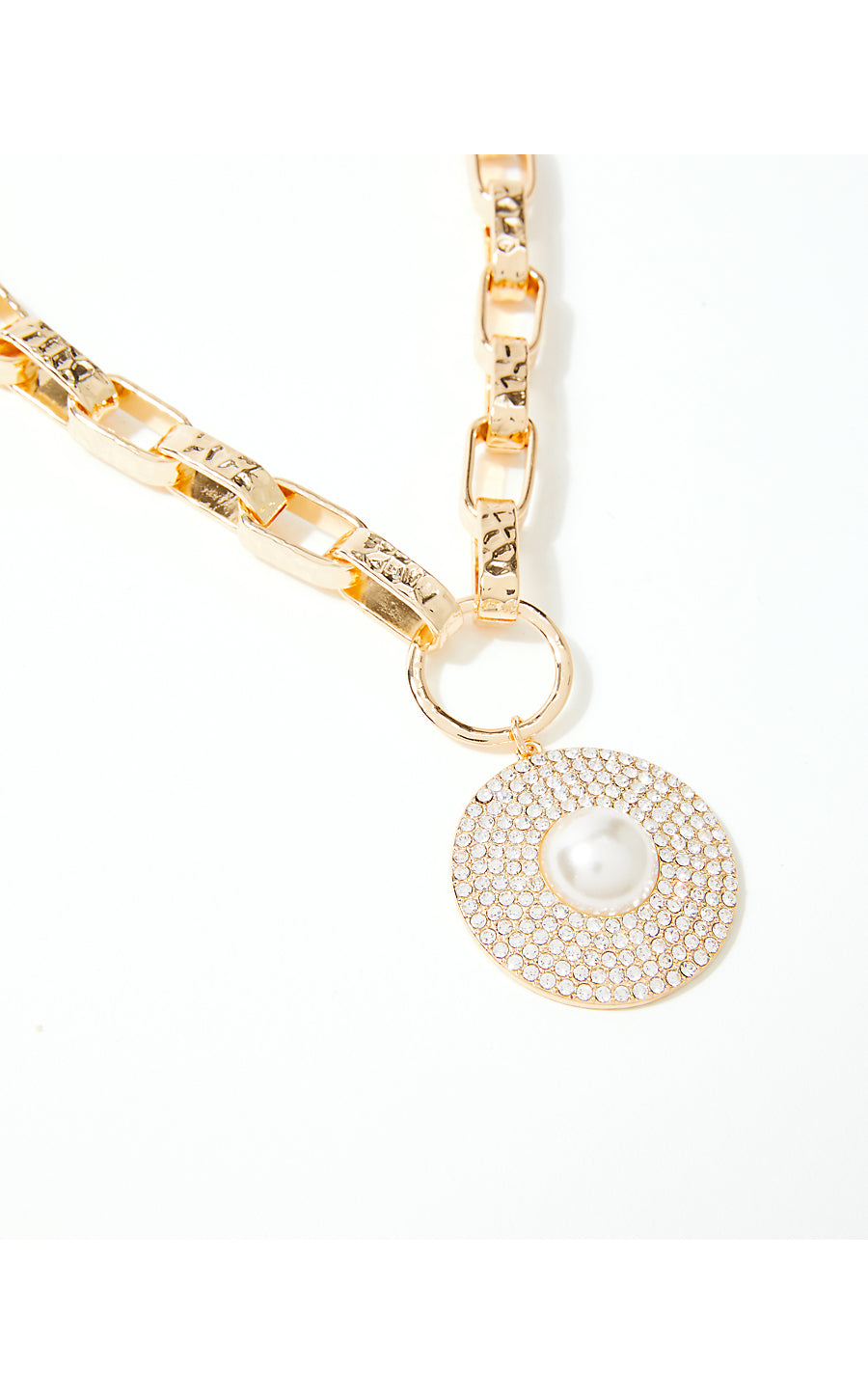 SEA SEARCHING NECKLACE, GOLD METALLIC