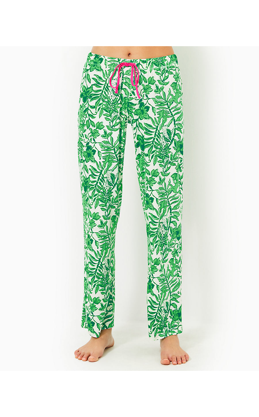 PJ KNIT PANT, FIDDLE LEAF GREEN LIL ESCAPE PLAN PJS