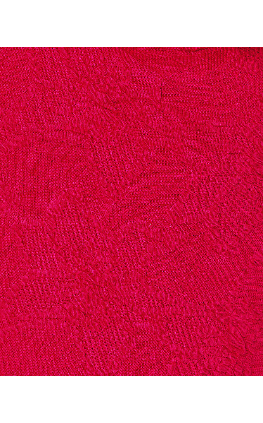 MINI DAISEE DRESS, POINSETTIA RED KNIT PUCKER JACQUARD