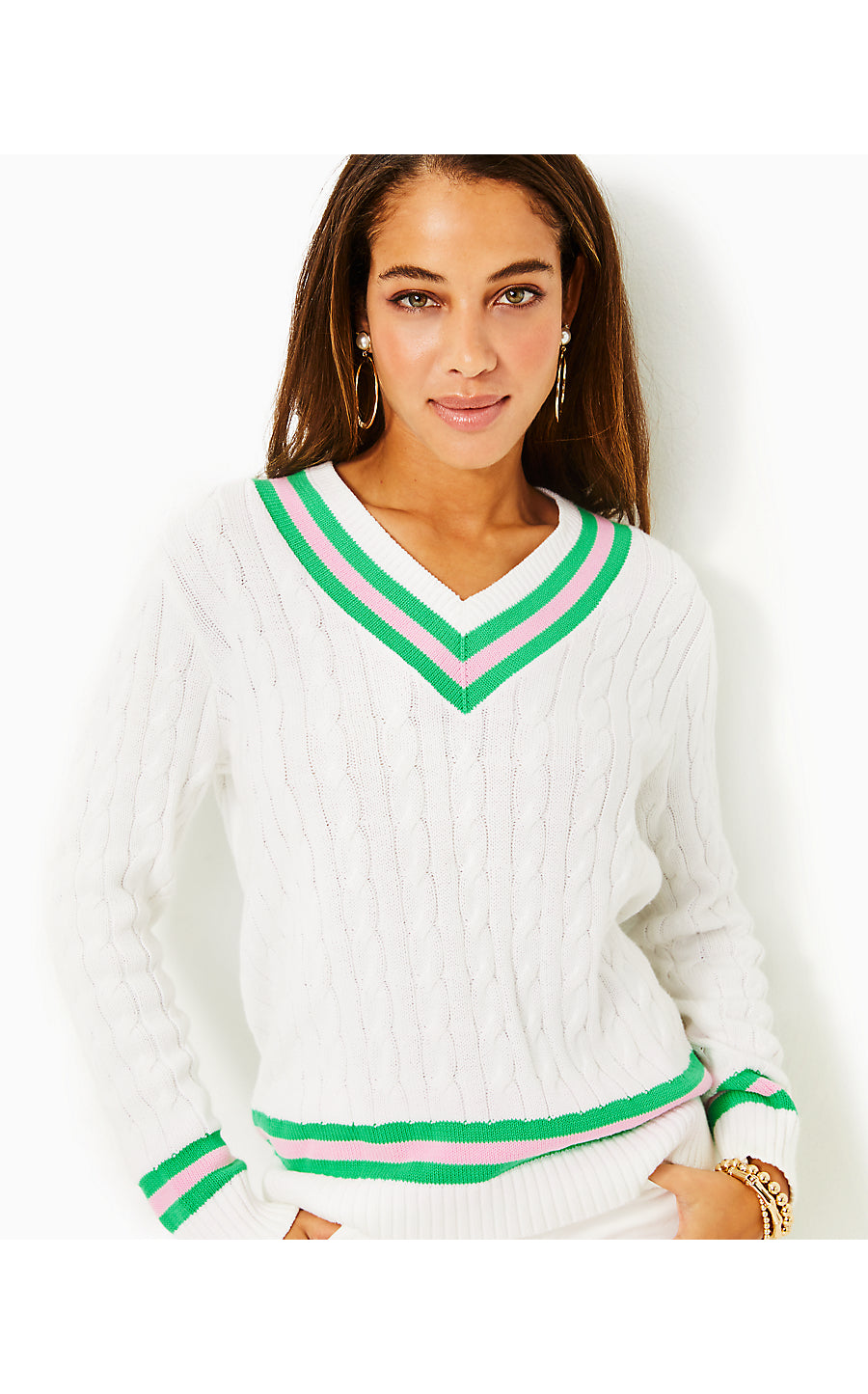 BROCKTON SWEATER, RESORT WHITE