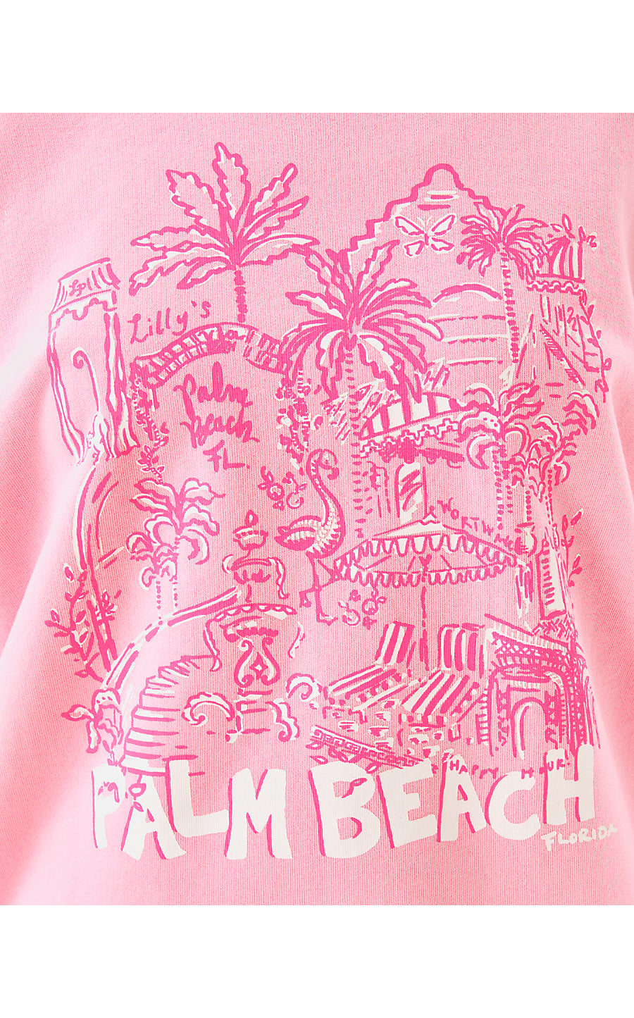 BALLAD LONG SLEEVE SWEATSHIRT, CONCH SHELL PINK PB PLAYGROUND PRINTED SWEATSHIRT
