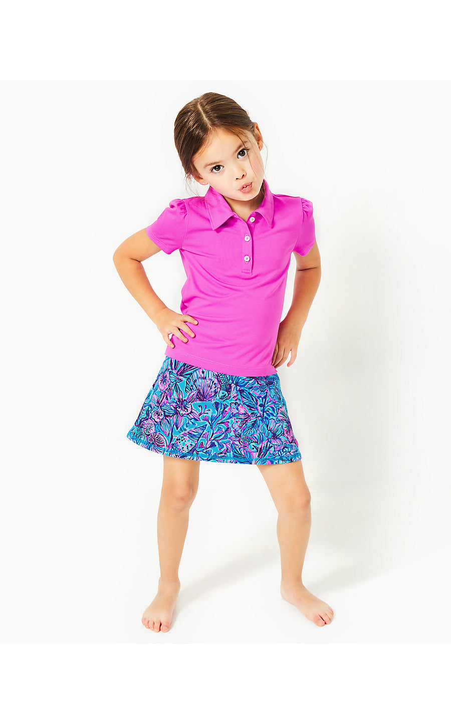MINI MARYANA SKORT UPF 50, BREAKWATER BLUE SHELLS N BELLS