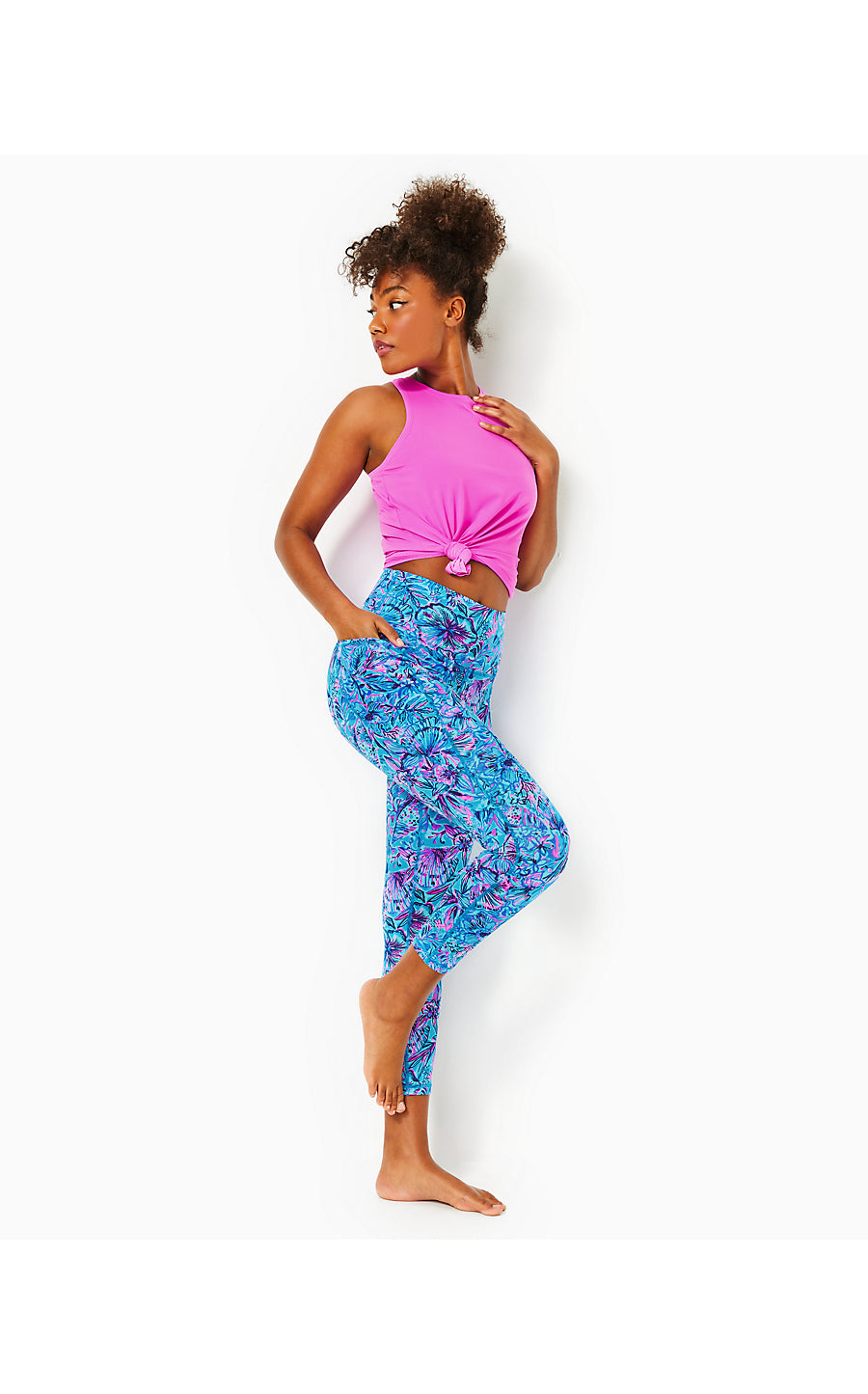 SOUTH BEACH HIGH RISE LEGGINGS, BREAKWATER BLUE SHELLS N BELLS