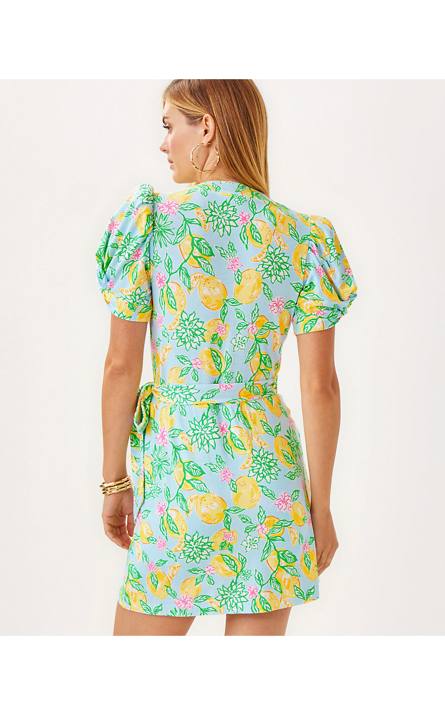 SAILYNN SHORT-SLEEVE ROMPER, BLUETTE MAKE LEMONADE