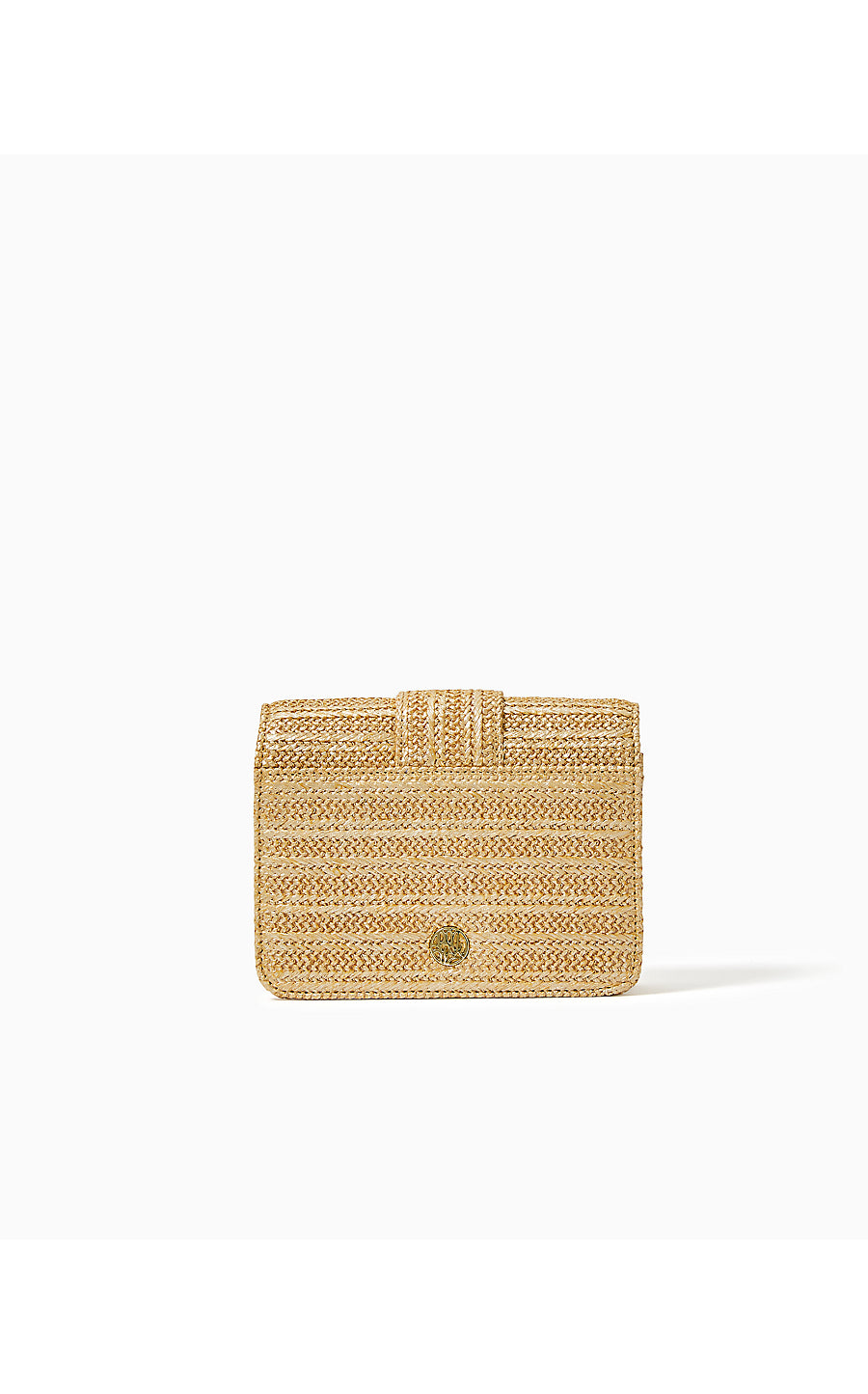 EMMELINE STRAW CROSSBODY BAG, GOLD METALLIC