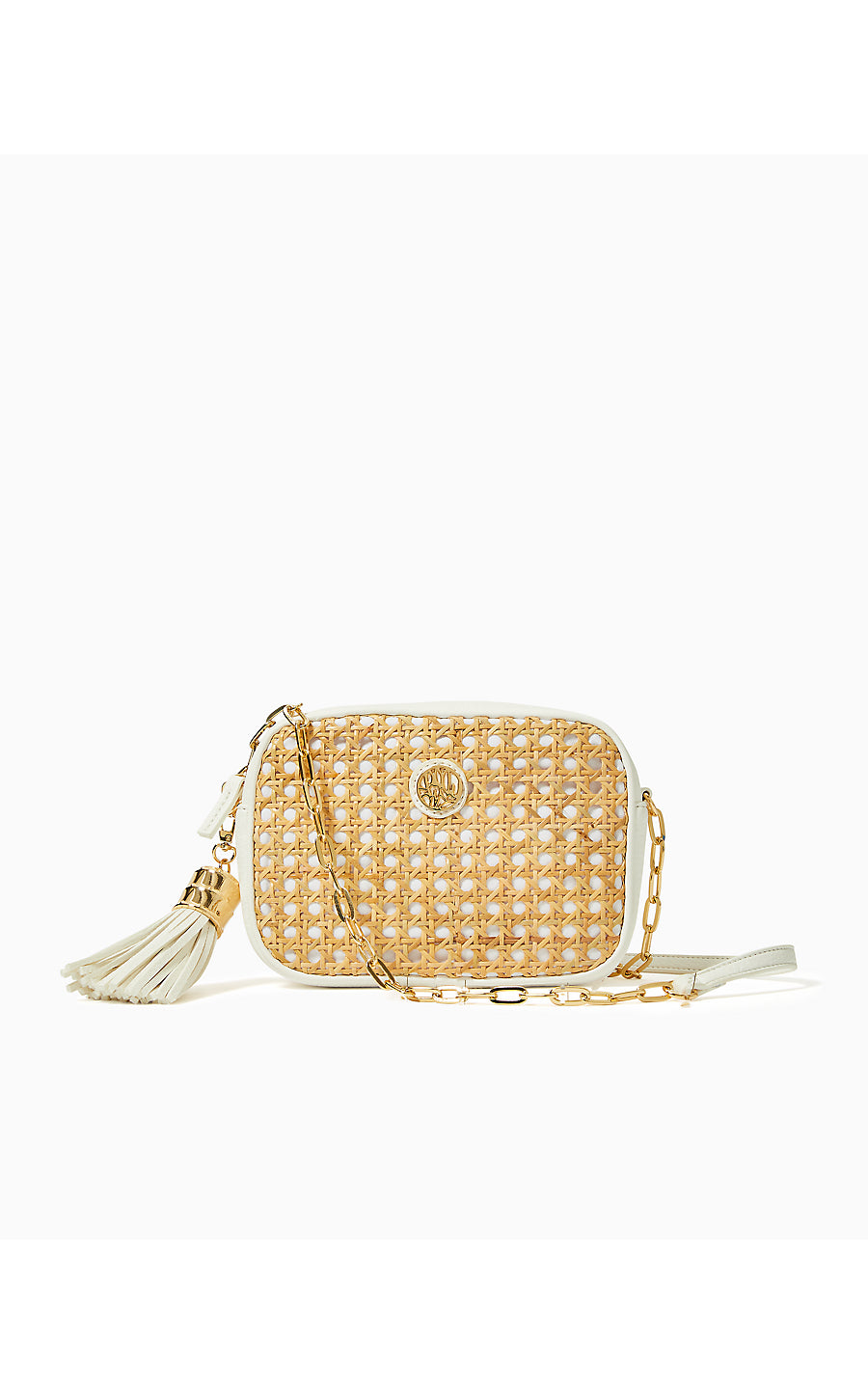 DESSA CANE CROSSBODY BAG, SAND BAR