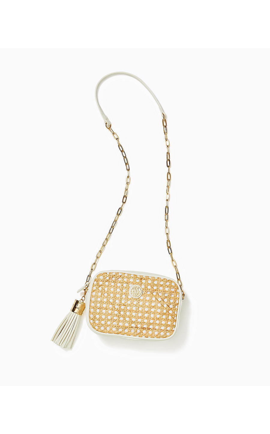 DESSA CANE CROSSBODY BAG, SAND BAR