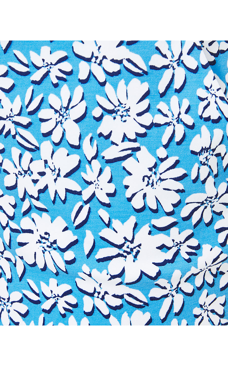 BUTTERCUP MID-RISE SHORT, LUNAR BLUE PALM BEACH PETALS
