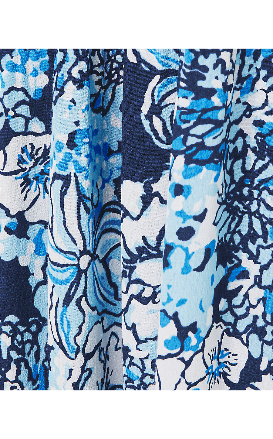 AMEILIA ELBOW SLEEVE MIDI DRESS, LOW TIDE NAVY BOUQUET ALL DAY ENGINEERED WOVEN DRESS