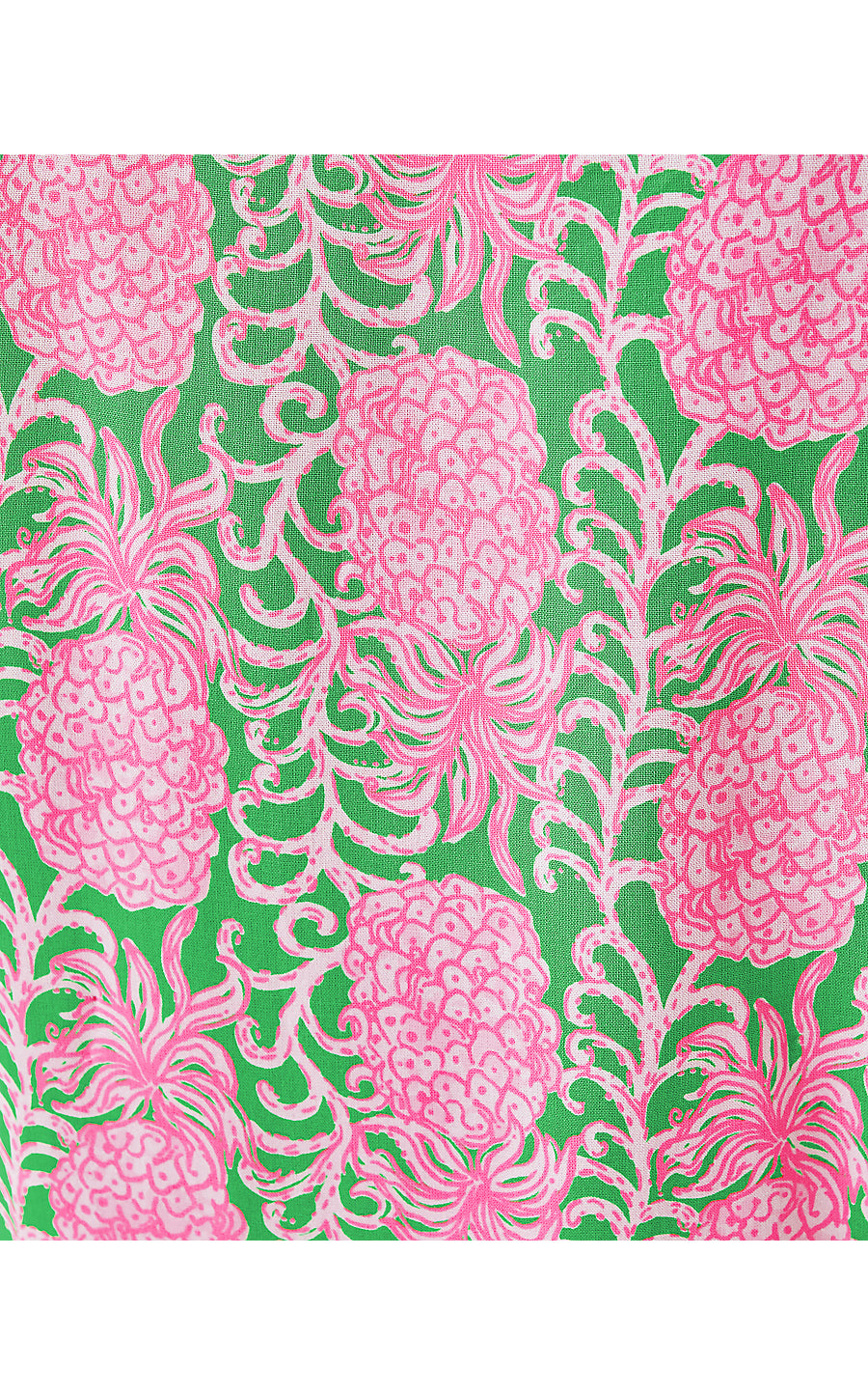 DANIKA 3/4 SLEEVE TUNIC DRESS, FAUNA GREEN PARTY LIKE A PINEAPPLE
