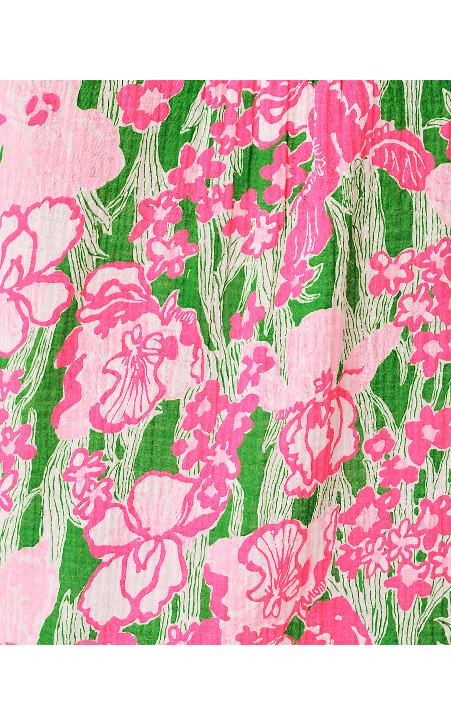 KWITNEY EMBROIDERED LONG SLEEVE COVER UP, PUTTING GREEN HANNAH ENGINEERED COVERUP