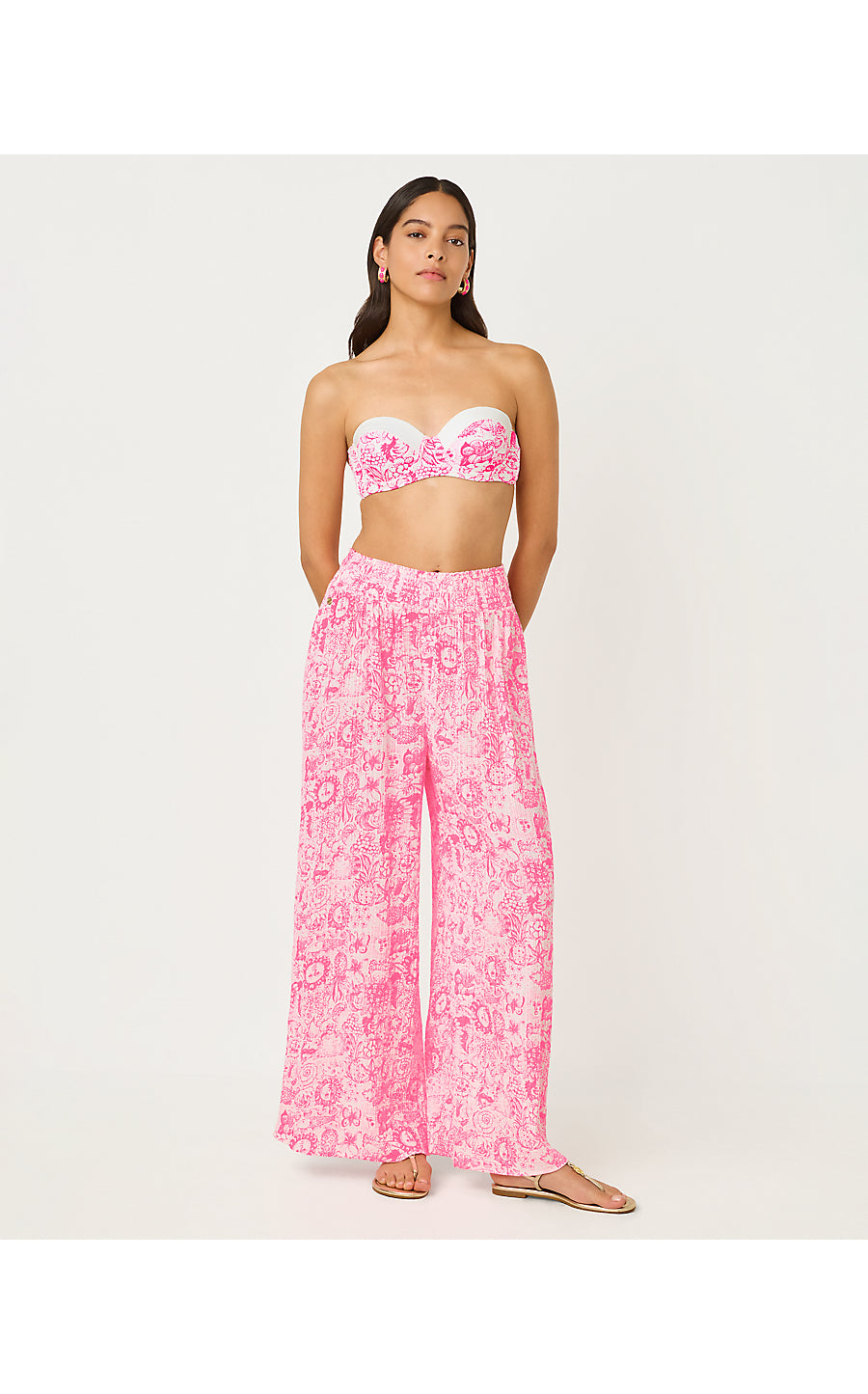 ENZO PANT COVERUP, CHERRY BLOSSOM PINK LIL FLEUR DE LILLY – Palm Place