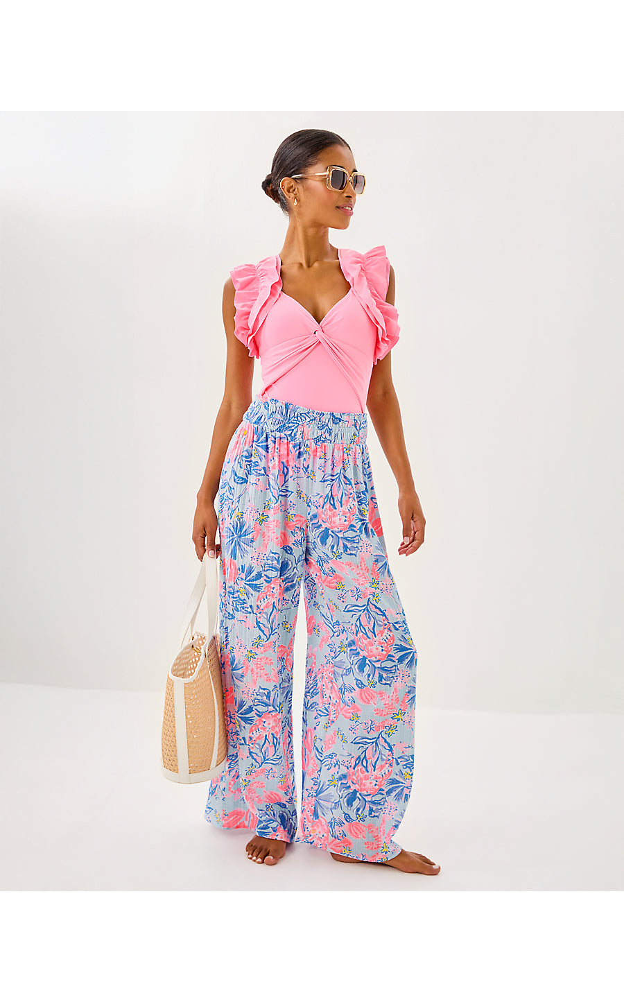 ENZO PANT COVERUP, MULTI ELEPHANT SPLASH