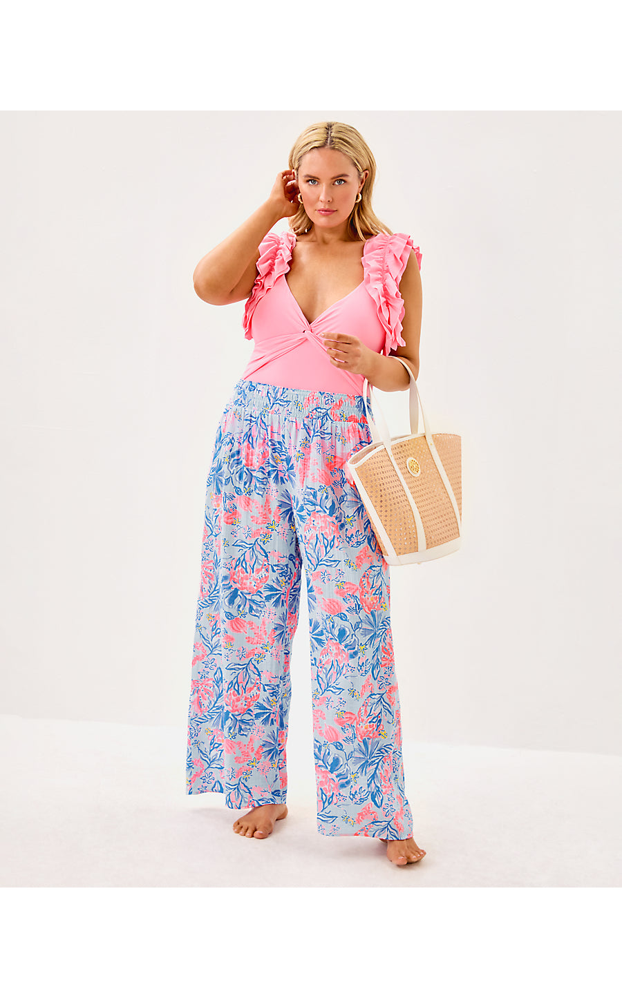 ENZO PANT COVERUP, MULTI ELEPHANT SPLASH