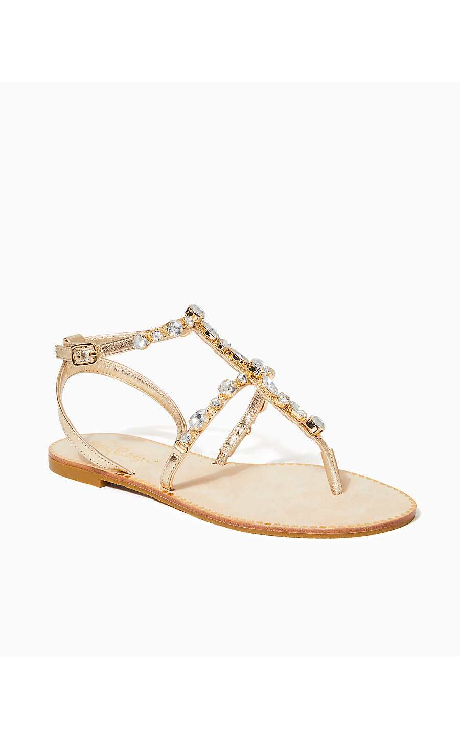 ABBI SANDAL, GOLD METALLIC