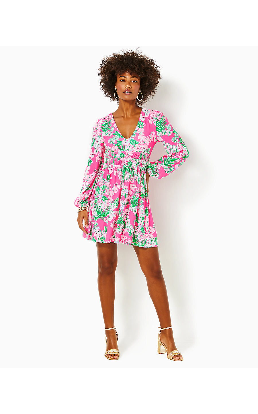 CALLA LONG SLEEVE V-NECK, ROXIE PINK WORTH A LOOK