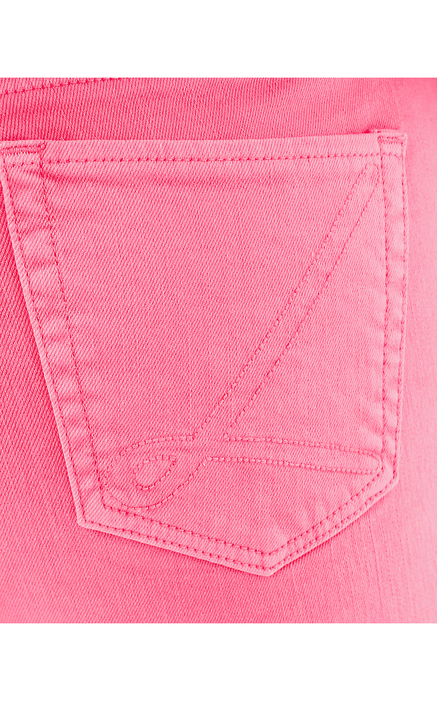 ANNET HIGH RISE CROP FLARE JEAN, ROUSSEAU PINK
