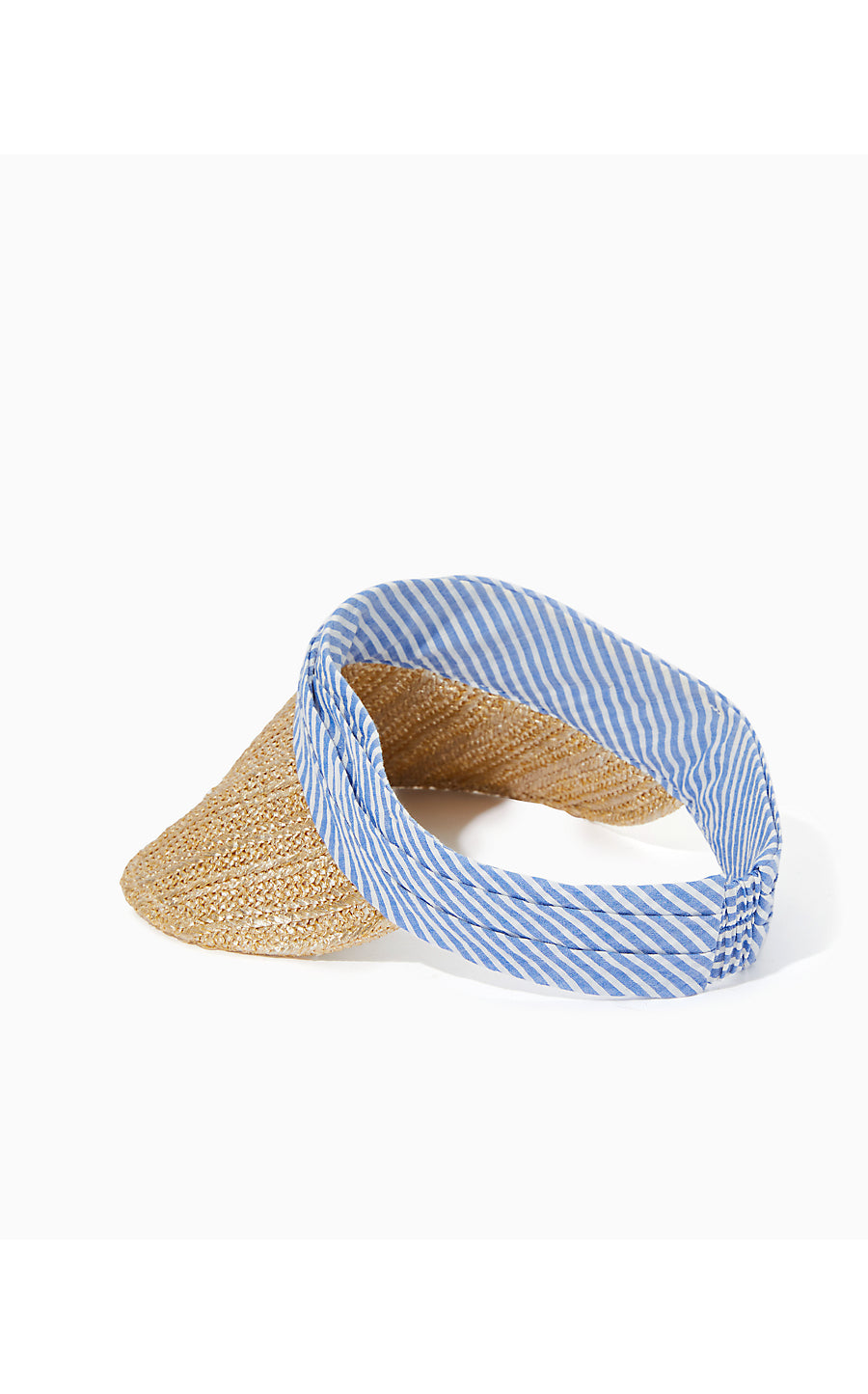 FOR SHORE VISOR, COASTAL BLUE LTWT OXFORD STRIPE