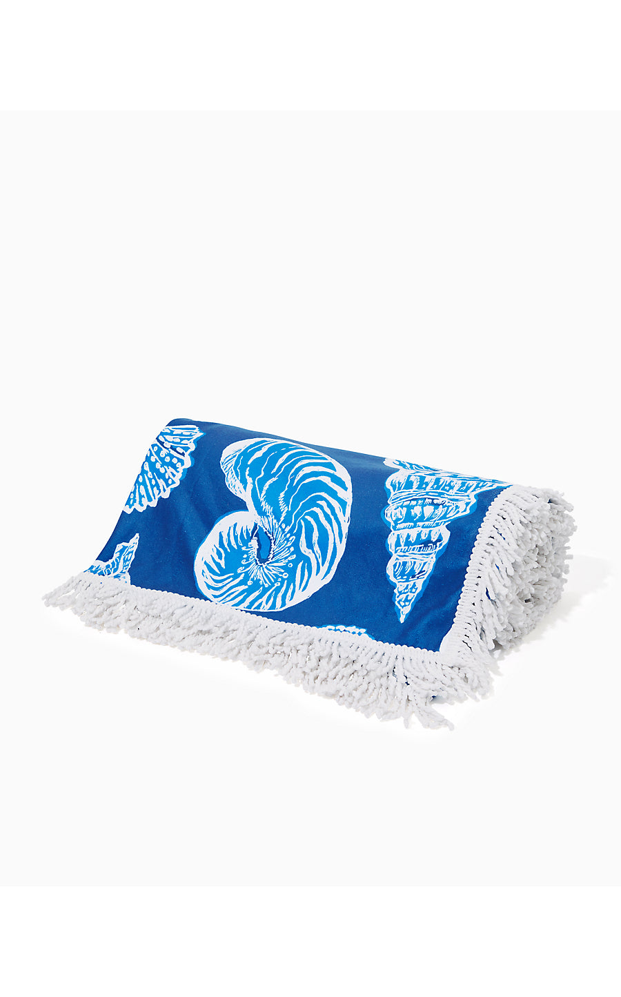 GWP BEACH BLANKET, BARTON BLUE SHELL OF A GOOD TIME OVERSIZED