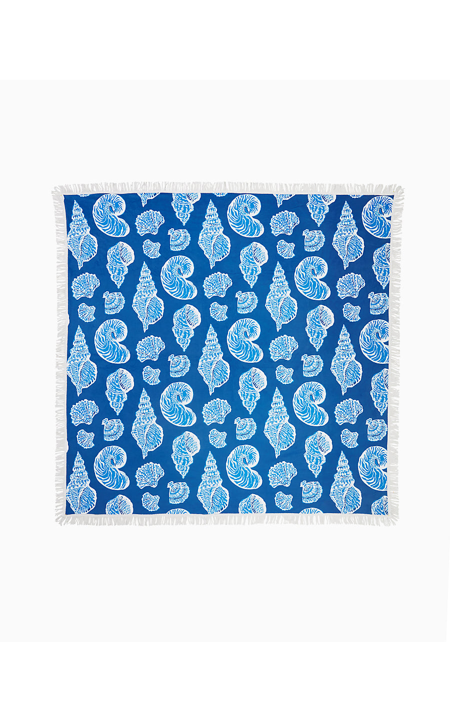 GWP BEACH BLANKET, BARTON BLUE SHELL OF A GOOD TIME OVERSIZED