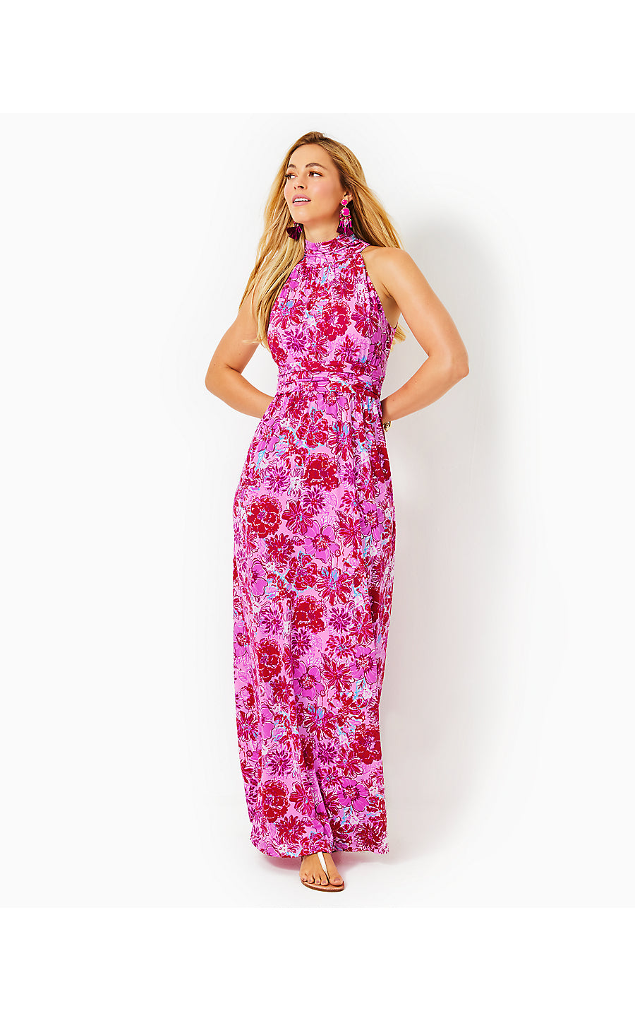 WYOTA MAXI DRESS, LILAC THISTLE IN THE WILD FLOWERS