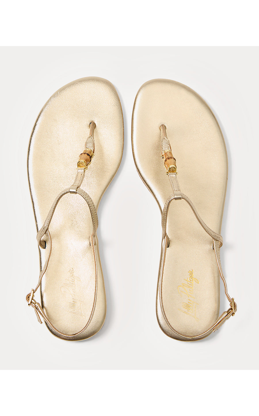 LEENA SANDAL, GOLD METALLIC