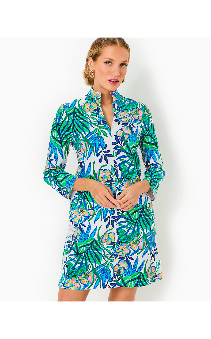 ROSIE DRESS, MULTI GOLDEN HOUR GLAM