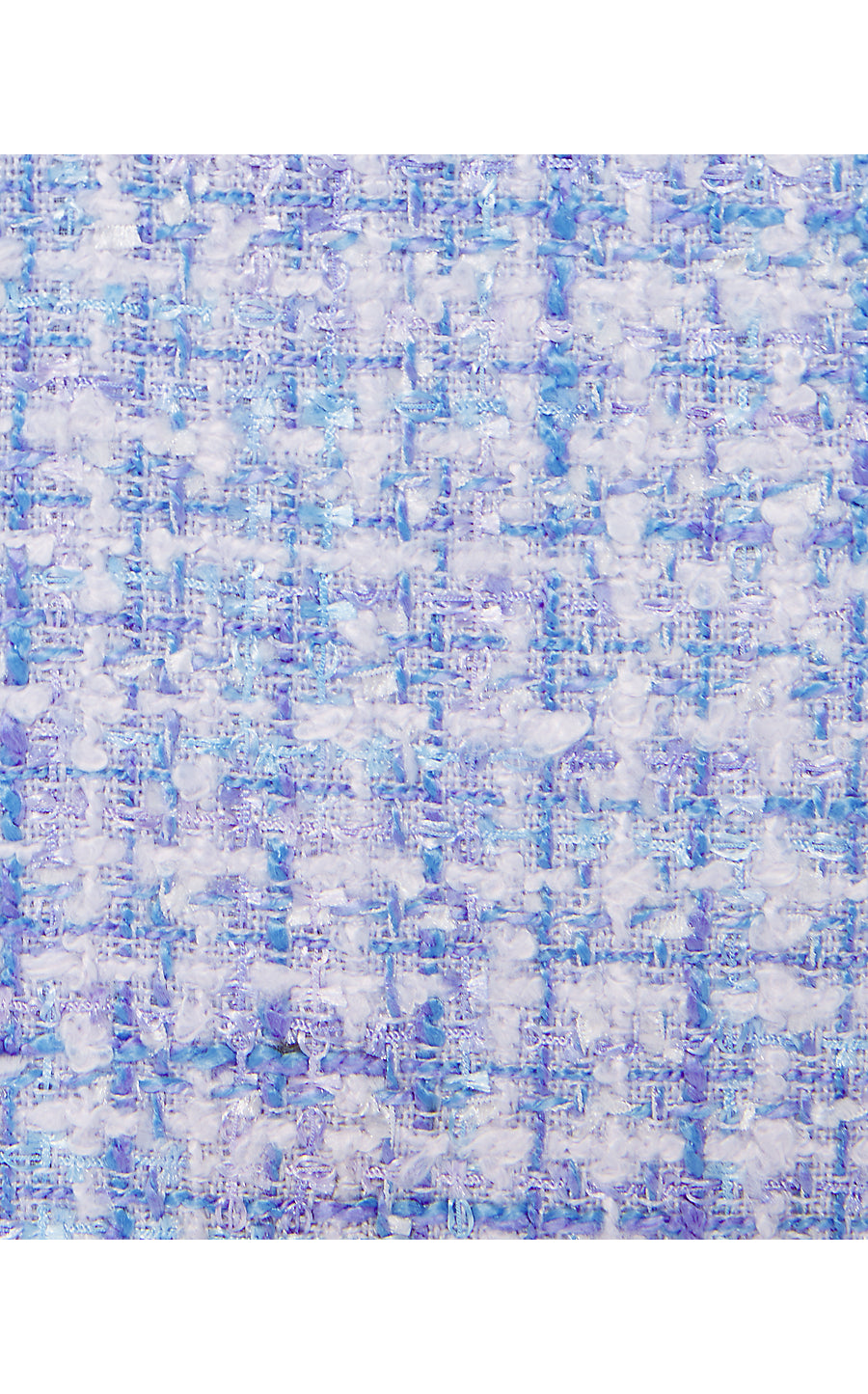 TIESSA SHORT SLEEVE BOUCLE TWEED SHIFT, LARK LILAC SWIRL BOUCLE