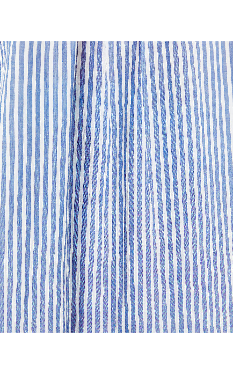 NATALIE MAXI COVERUP, COASTAL BLUE LTWT OXFORD STRIPE