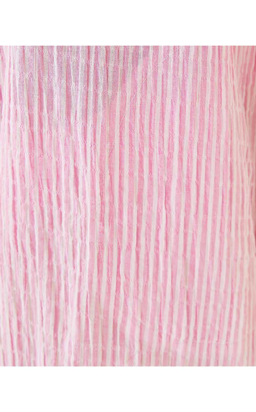 NATALIE MAXI COVERUP, CONCH SHELL PINK LTWT OXFORD STRIPE