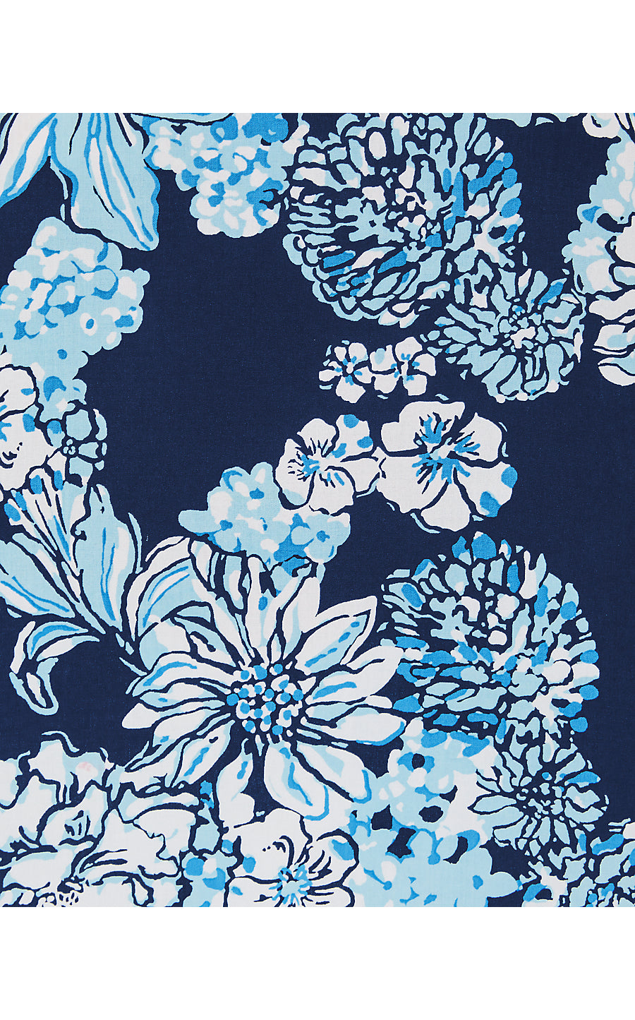 IONA SLEEVELESS TOP, LOW TIDE NAVY BOUQUET ALL DAY ENGINEERED WOVEN TOP
