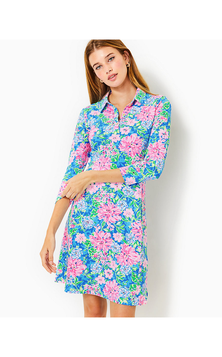 SILVIA DRESS UPF 50+, MULTI SPRING IN YOUR STEP