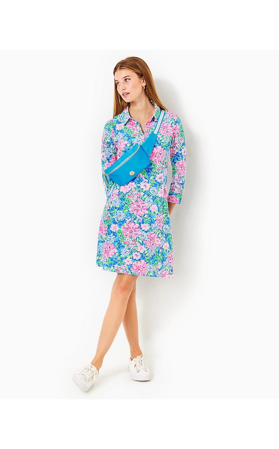 SILVIA DRESS UPF 50+, MULTI SPRING IN YOUR STEP