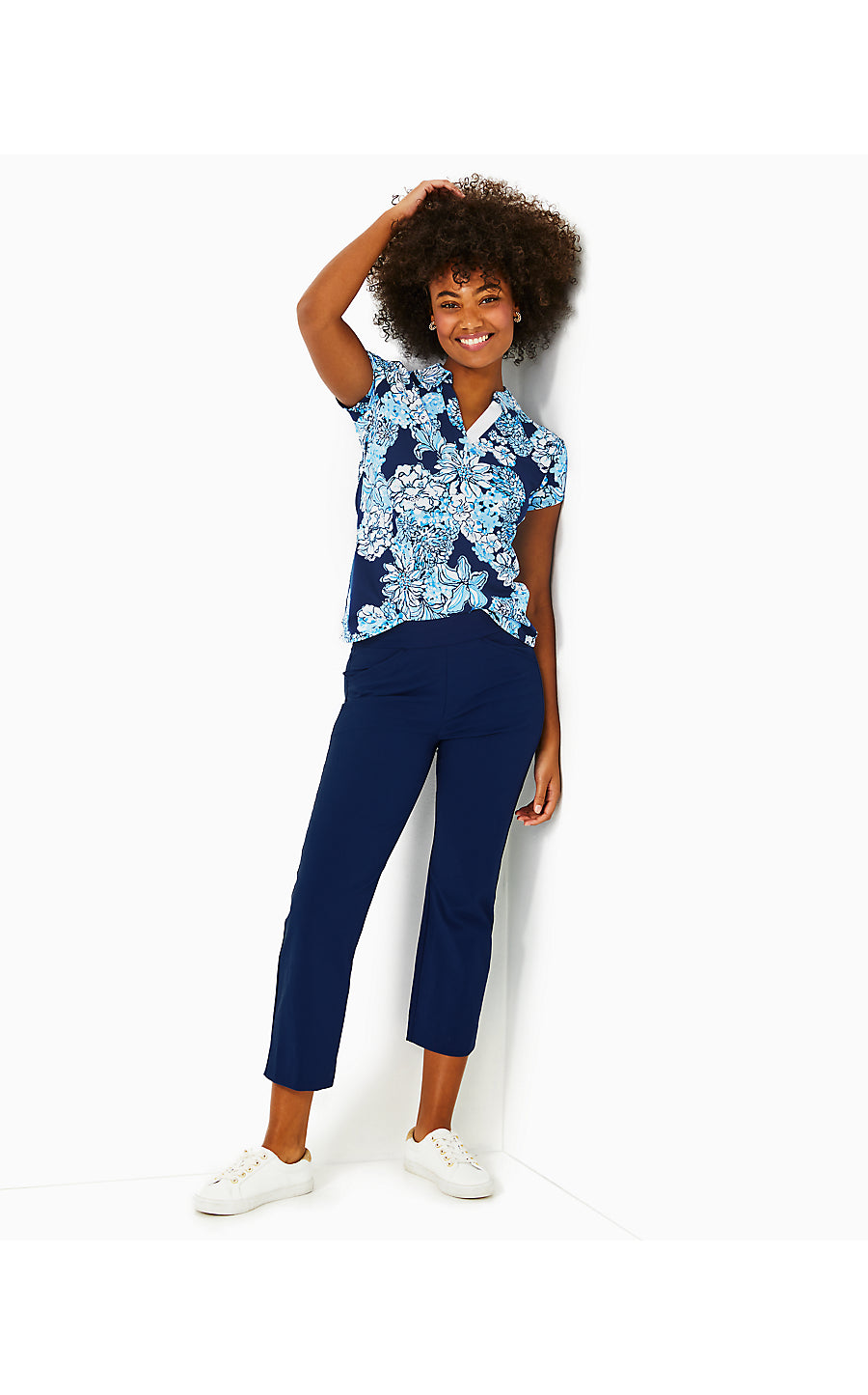 ALSTON CROP PANT UPF 50+, LOW TIDE NAVY