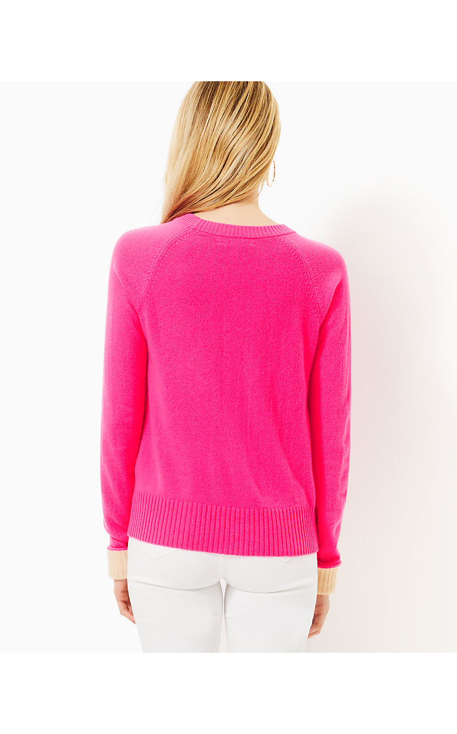CHARLISA CASHMERE SWEATER, PASSION FRUIT PINK