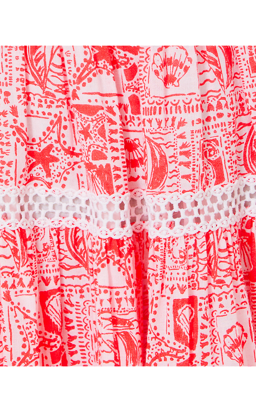 KELVINA STRAPLESS SMOCKED DRESS, MIZNER RED SEASIDE HARBOUR