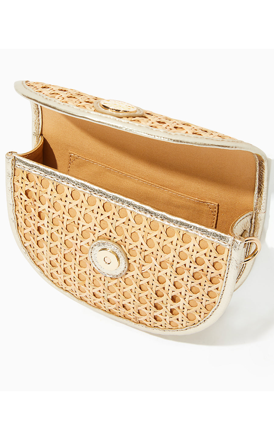 CAMILLE CANE BELT BAG, NATURAL