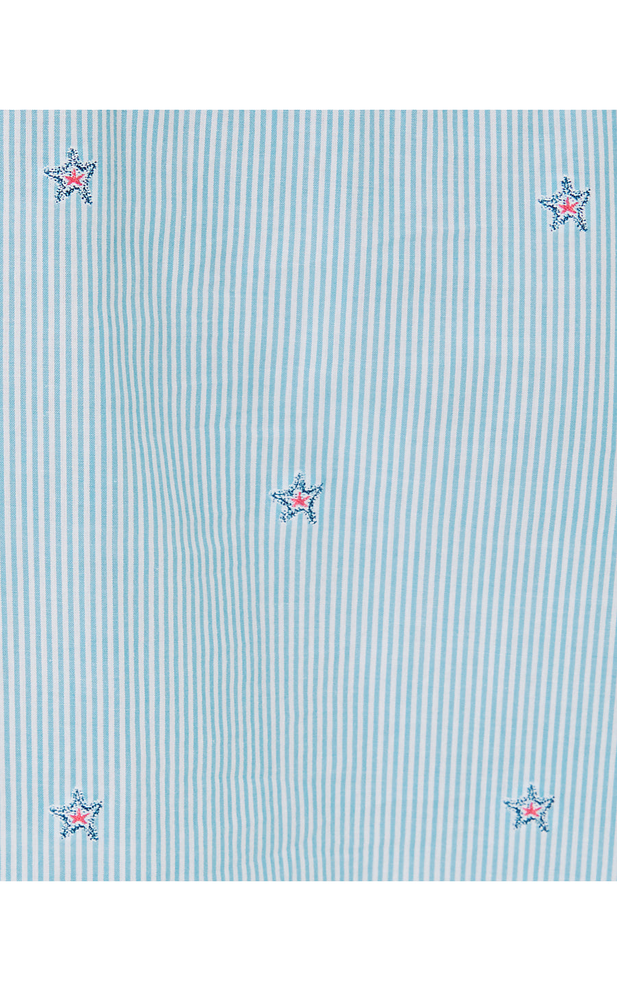 SEA VIEW BUTTON DOWN, HYDRA BLUE SEASIDE STAR JACQUARD STRIPE