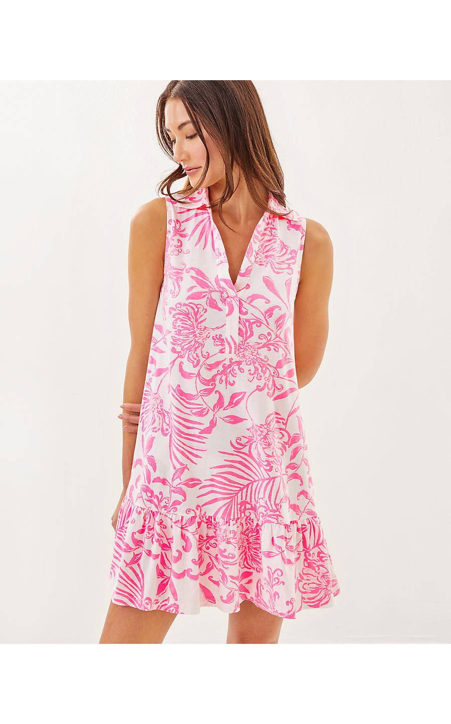 RIEGAN DRESS, ROUSSEAU PINK GLISTEN IN THE SUN