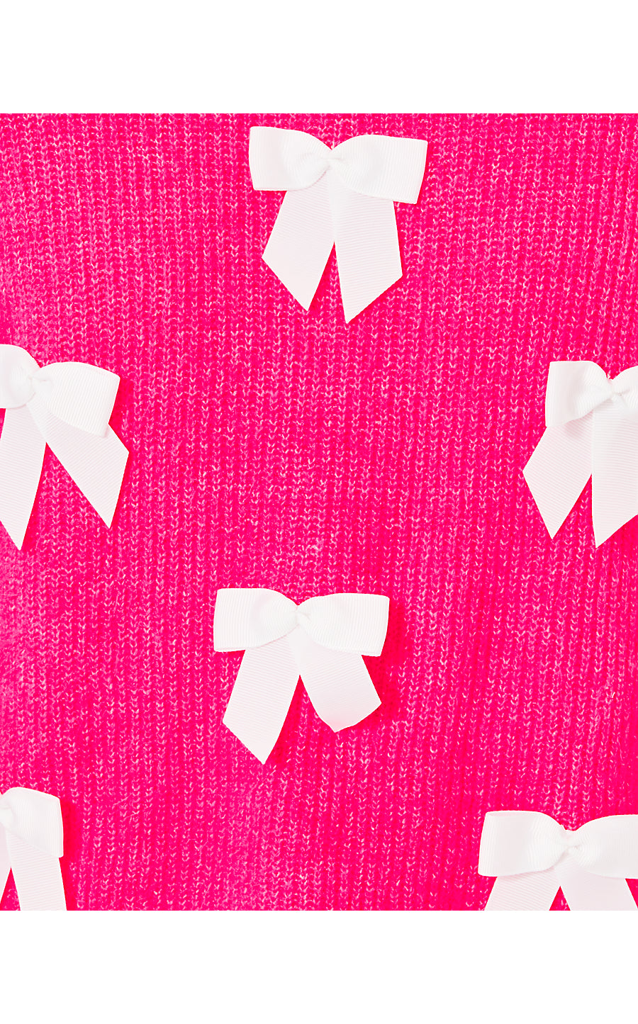 ZARIE SWEATER, HEATHERED PASSION FRUIT PINK PARTY BOWS