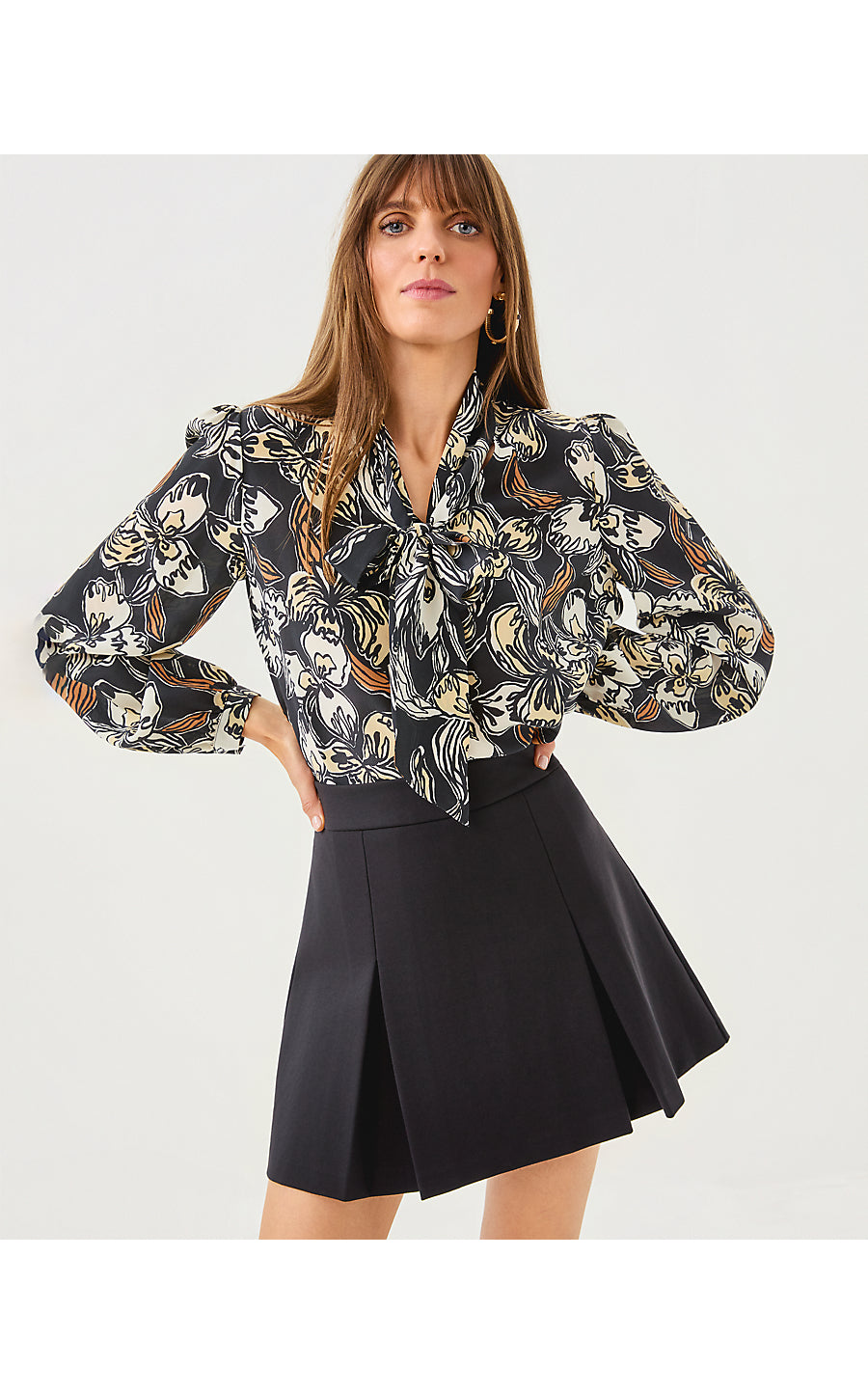 DELVEY MINI SKORT, NOIR