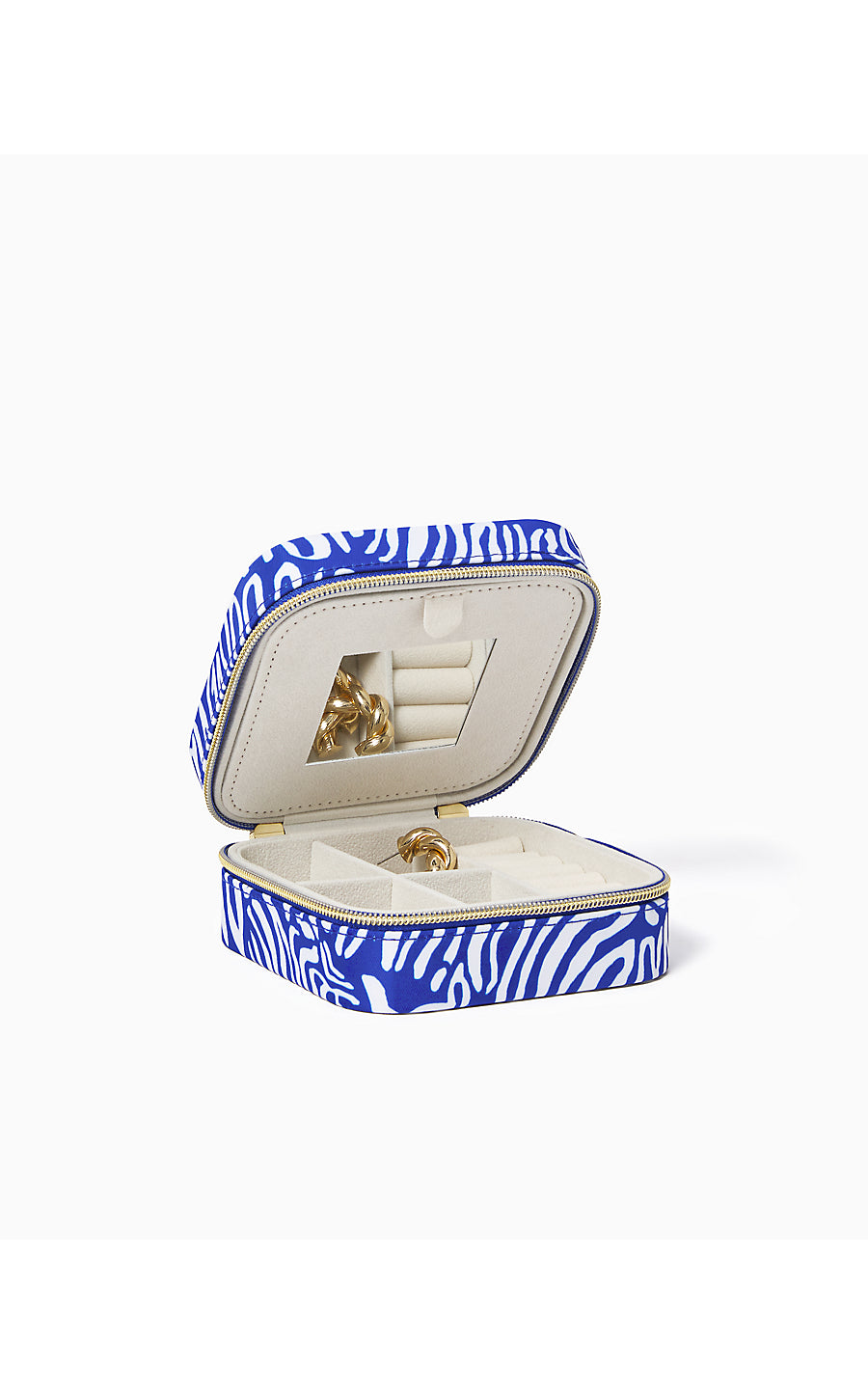 GWP JEWELRY CASE, MARTINIQUE BLUE ZEE BEBE ACCESSORIES SMALL