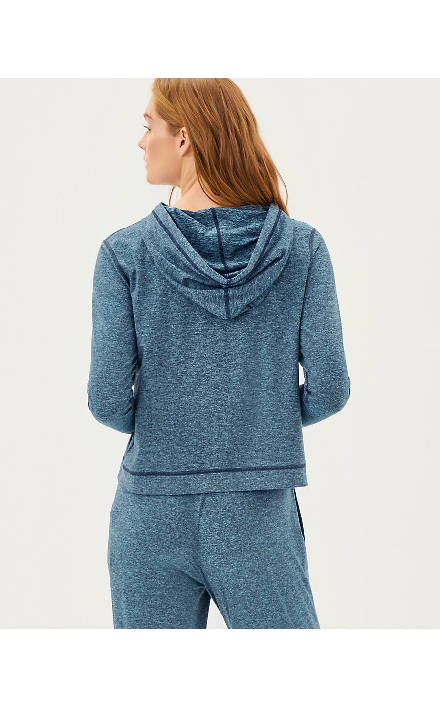 ASENA UPF 50+ HOODIE, LOW TIDE NAVY X TANGIER TEAL