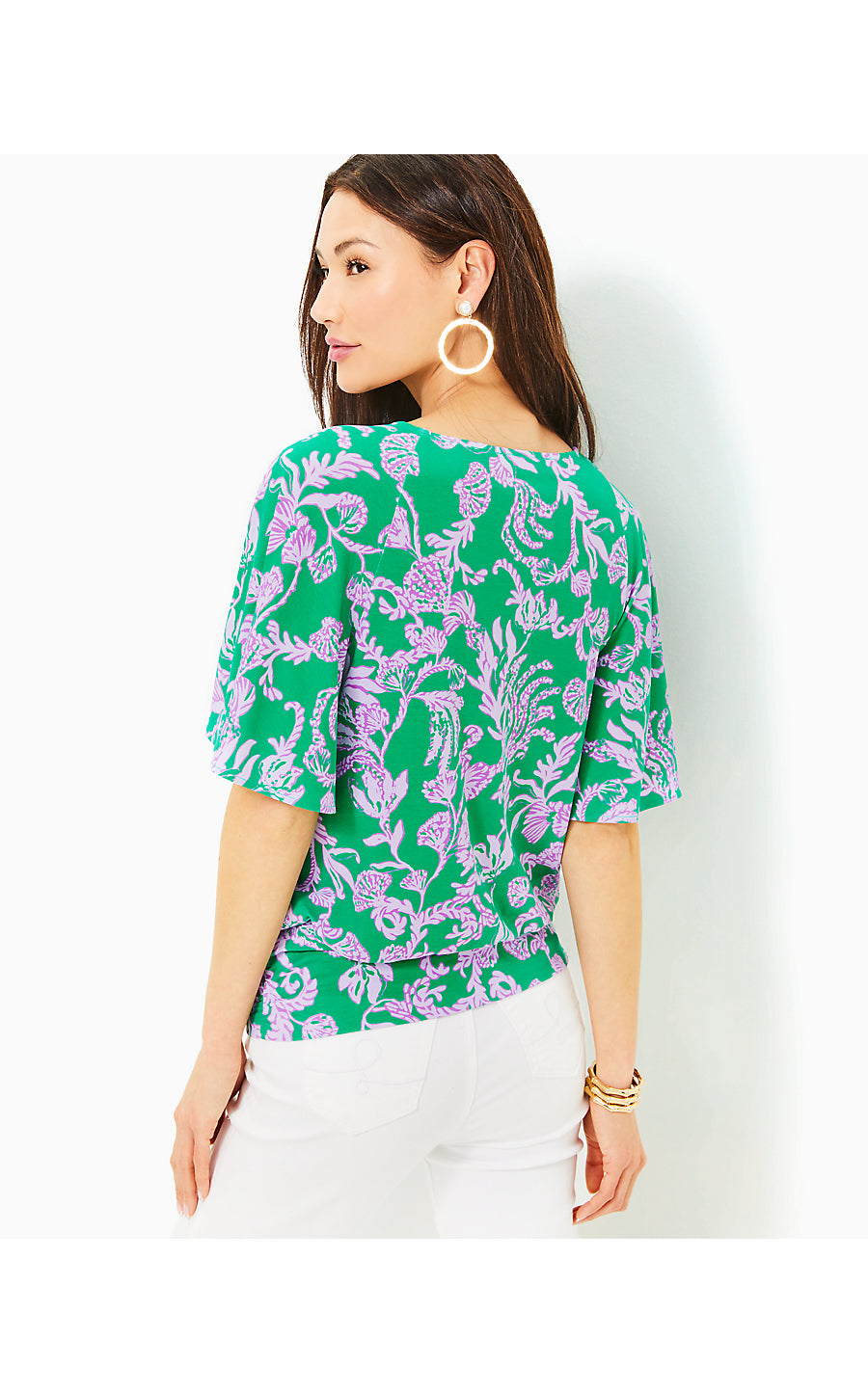 ALBINS KNIT TOP, BRAZILIAN GREEN SALTY SANDBAR