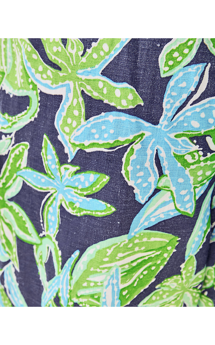 CROIX LINEN SHORT, SAPPHIRE POOL TROPICAL TANGO