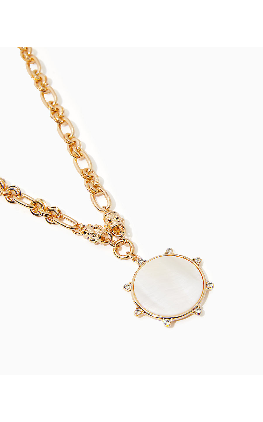 A LIL NAUTI NECKLACE, GOLD METALLIC
