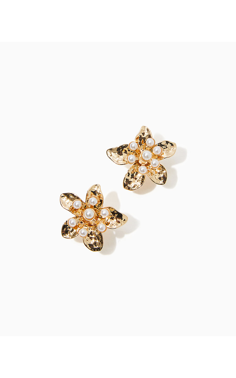 GROVE GARDEN EARRINGS, GOLD METALLIC