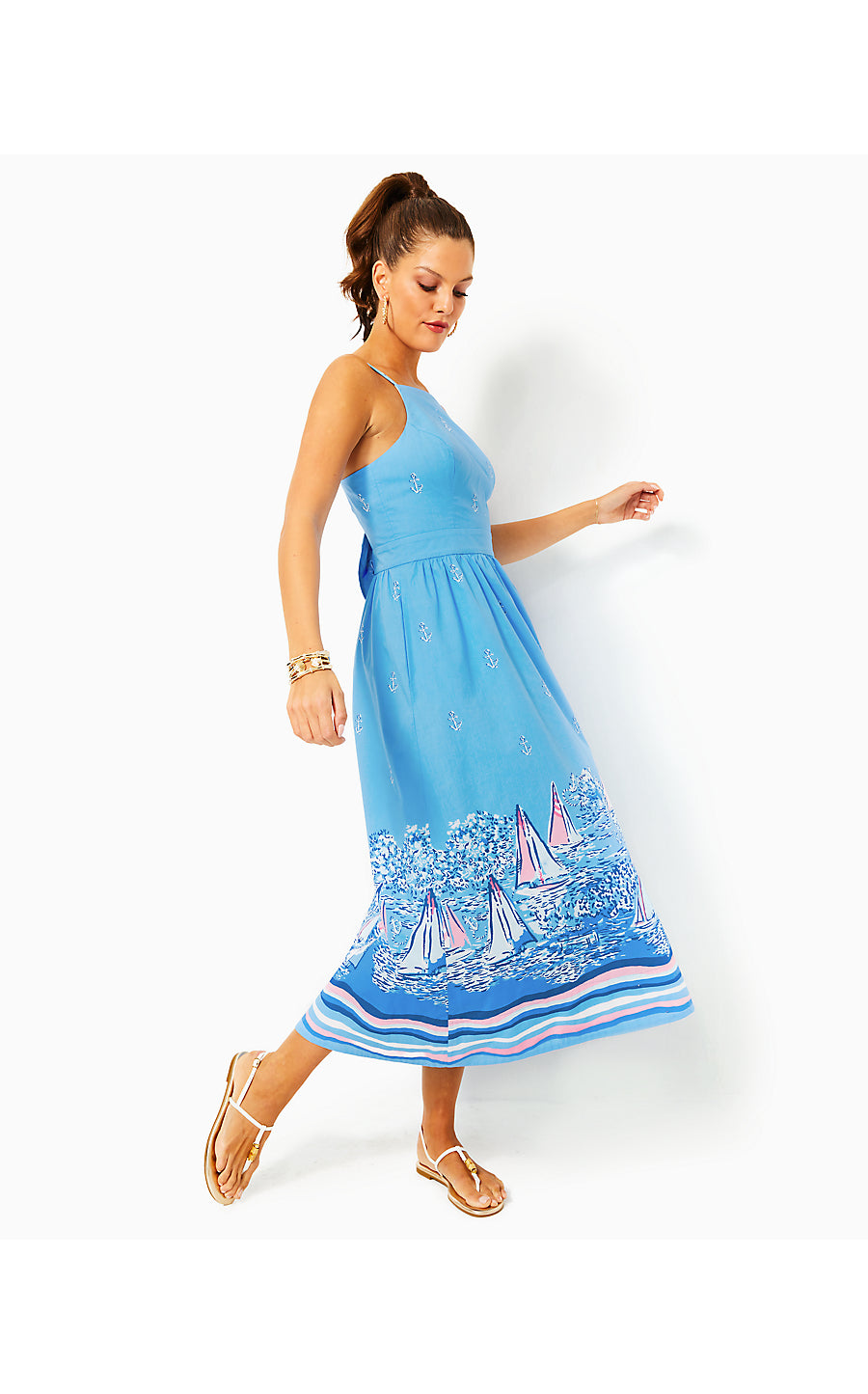 charlese cotton maxi dress Charlie B Floral Print Cotton Maxi Dress